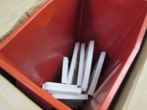 lot 351 image: Case of 5 Covidien XL Hinged Lid Sh...
