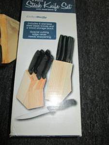 kitchenworthy 6 piece steak knife s...
