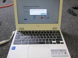 acer chromebook has been factory re...