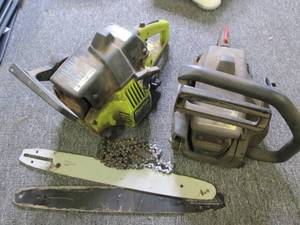 2 chainsaws untested both have comp...