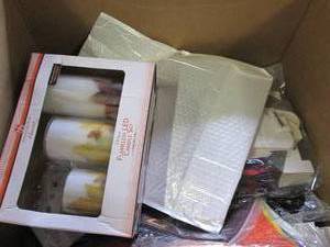box of halloween items ...
