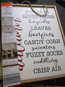 5 fall harvest reversible signs ...