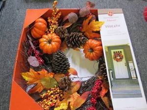 new harvest 22 inch holiday wreath ...