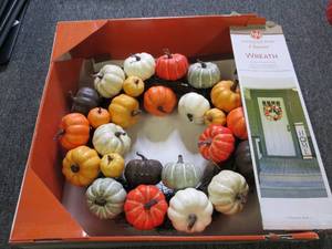 new harvest 18 inch holiday wreath ...