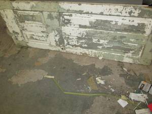 vintage wood door 75.5 inches tall ...