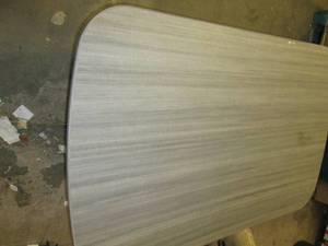 table with metal legs 56 inches lon...