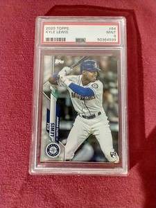2020 Topps Kyle Lewis Card - PSA9