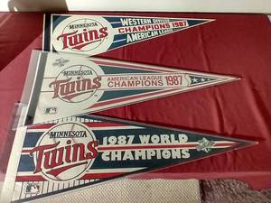 1987 Minnesota Twins Championship Pennants