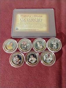 7 Colorized Dale Earnhardt Quarters