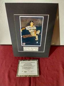 Autographed Mickey Mantle Photo