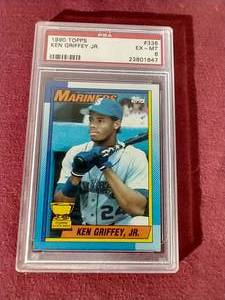 1990 Topps Ken Griffey Jr Rookie Cup Card - PSA6