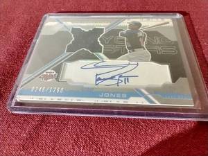 2003 SPx Jacques Jones Auto Jersey Card - Numbered 1260