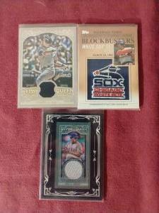 3 Relic Baseball Cards