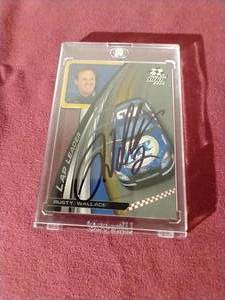 Autographed Rusty Wallace Card