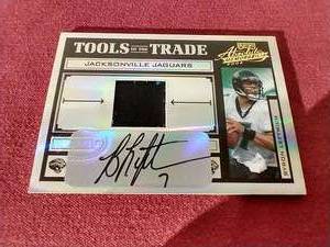 Auto Jersey Byron Leftwich Card - Numbered 25