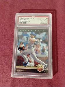 1993 Upper Deck Star Rookie Mike Piazza Card - PSA8