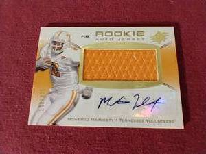Montario Hardesty Rookie Auto Jersey Card - Numbered 375