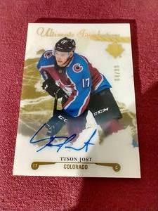 2017-18 Tyson Jost Upper Deck Ultimate Introductions Gold Auto - Numbered 99