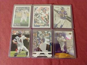 6 Brett Favre Vikings Cards