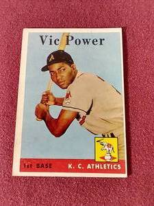 1958 Topps Vic Power Card
