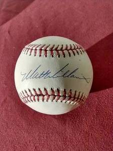 Autographed Matt Williams OML Baseball - Beckett Authenticated