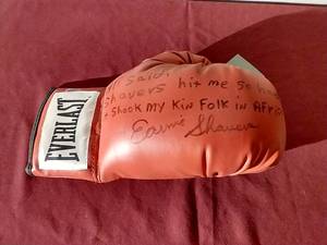Autographed Earnie Shavers Boxing Glove