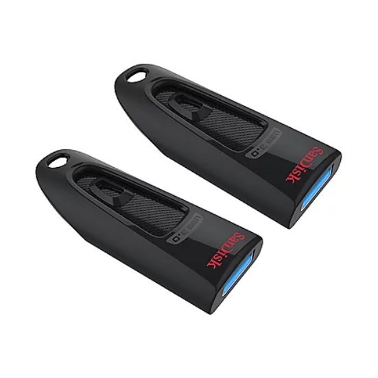 lot 520 image: SanDisk 64GB Ultra USB 3.0 Flash Drive 2-Pack
