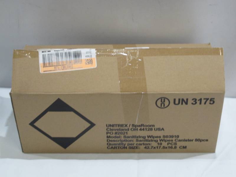 lot 921 image: SpaRoom 10-Pack, Spa Room Sanitizing Alcohol Wipes (800 Total Wipes)