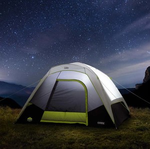 lot 432 image: CORE 6-Person Lighted Dome Tent