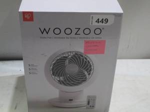 lot 449 image: Woozoo Globe Multi-Directional 5-Speed Oscillating Fan - Missing Remote
