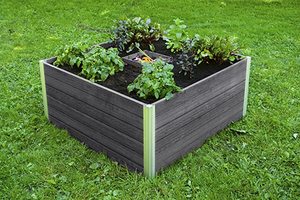 lot 462 image: Vita VT17601 Urbana 4x4x22 Keyhole Composting Garden - Slate Grey