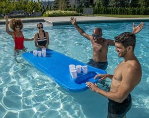 lot 463 image: Swimway Aquaria Pineapple Pong Pool Float - Blue