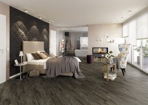 lot 485 image: Roughly 540 Sq Ft (15 Cases) of TrafficMaster Walnut Ember Grey 6 in. x 36 in. Peel and Stick Vinyl Planks - Walnut Ember Grey