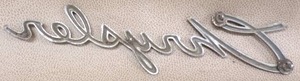 lot 27 image: Vintage Chrysler Newport Rear Emblem
