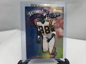 lot 7 image: Randy Moss Scouts Choice Rookie Card by Bowman #SC12