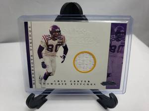 lot 12 image: Chris Carter Showcase Stitches Fleer 2001