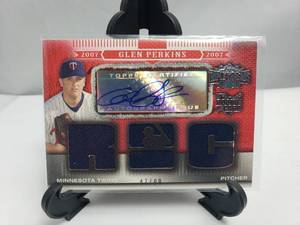 lot 17 image: Glenn Perkins Rookie Topps Autograph Issue 47 of 99, #189