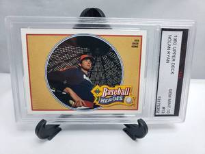 lot 28 image: Nolan Ryan 1990 Upper Deck #13 Finest Graded Gem Mint 10