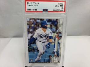 lot 31 image: Gavin Lux 2020 Topps Rookie Card #292 PSA Graded GEM MT 10