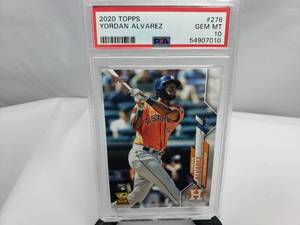 lot 33 image: Yordan Alvarez 2020 Topps Rookie Card #276 PSA Graded GEM MT 10