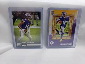 lot 43 image: Lot of 2 Justin Jefferson Rookie Cards