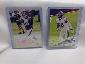 lot 44 image: Lot of 2 Justin Jefferson Rookie Cards