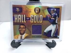lot 48 image: Chris Carter Panini Hall of Gold Threads 143 of 149