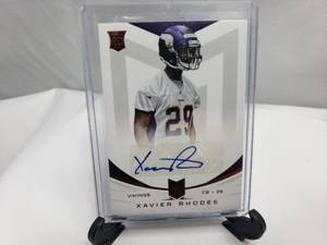 lot 50 image: Xavier Rhodes Autograph Rookie Card 564 of 599, Panini No. 198