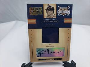 lot 51 image: Justin Morneau Autograph 2005 Prime Patches MG-11, 25 of 25