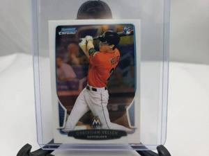 lot 54 image: Christian Yelic Mini Rookie Card Topps Bowman 318