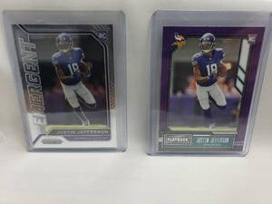 lot 55 image: Lot of 2 Justin Jefferson Rookie Cards