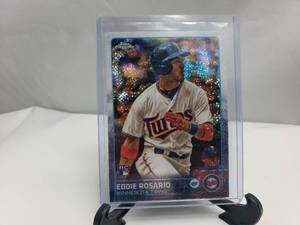 lot 65 image: Eddie Rosario Rookie Card Topps Chrome Refractor US341