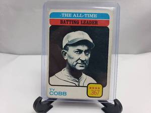 lot 70 image: Ty Cobb 1973 Topps All-Time Batting Leader #475