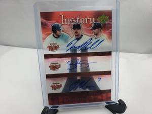 lot 81 image: 2006 Upper Deck Future Stars Autograph Jason Kubel, Boof Bonser, Joe Mauer